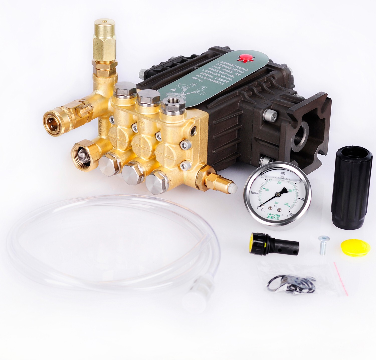 Pressure Power Washer Replacement Triplex Pump 3/4″ Hollow Shaft 7 HP 3000 PSI