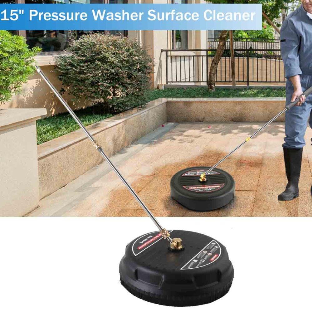 15″ Flat Surface Cleaner Water Pressure Washer 4000PSI Cleaning Machine