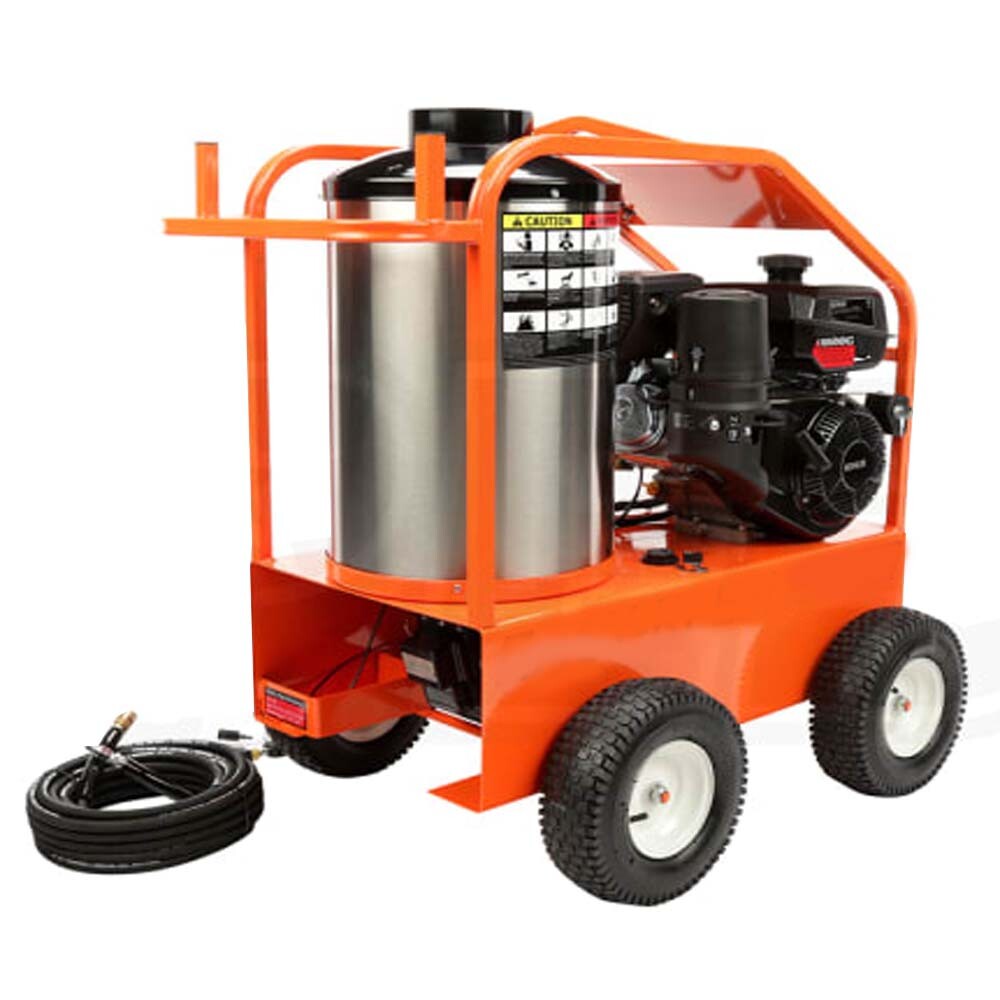 Gas Hot Water Pressure Washer – 4000 PSI – 3.5 GPM – 14 HP Kohler – General Pump