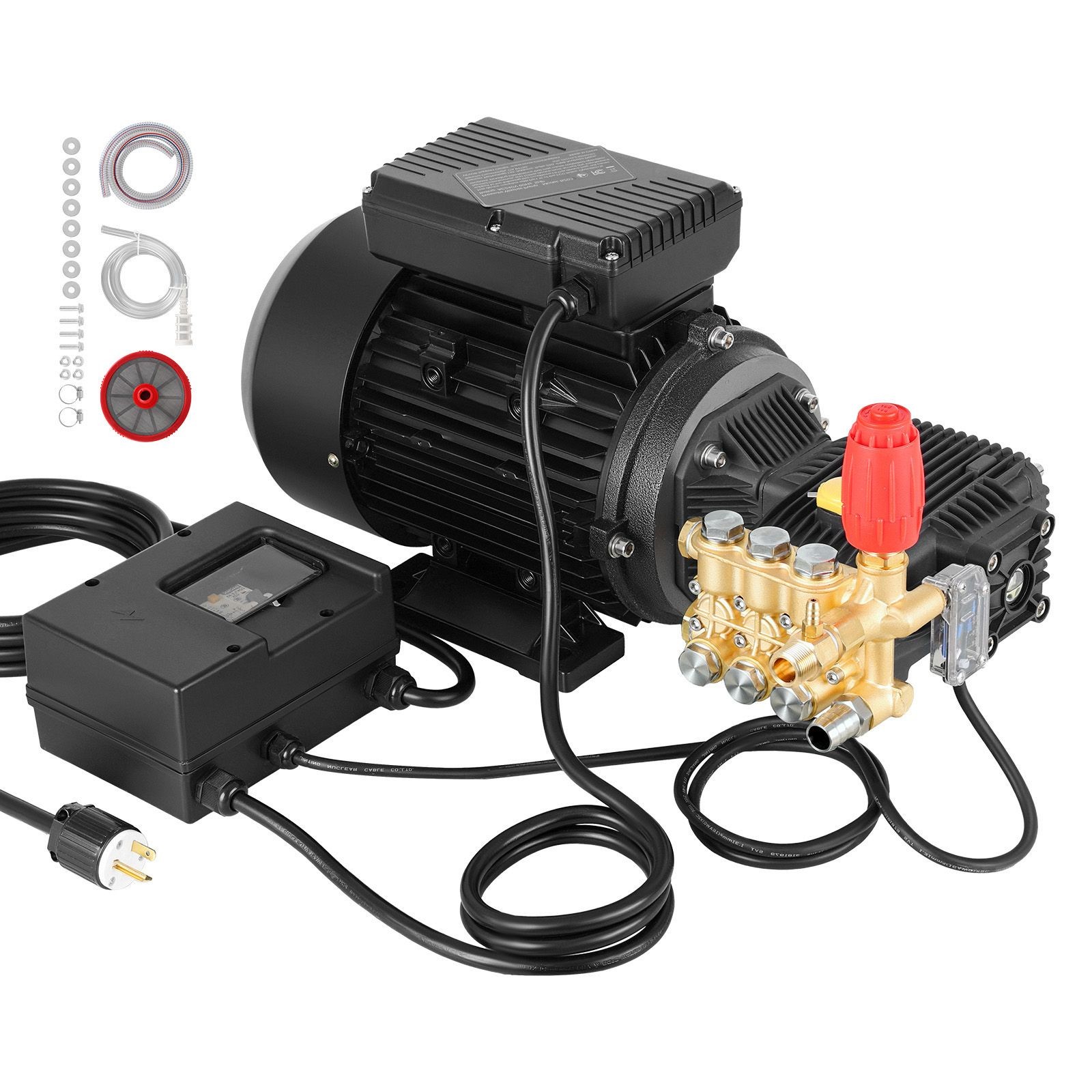 Electric Pressure Washer Pump Kit, 1950 PSI, 3.2 GPM, Triplex Power Washer Pump