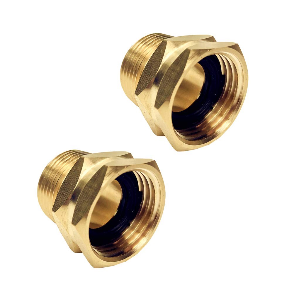 GESHATEN 3/4” GHT Female x NPT 3/4″ x Male, Brass