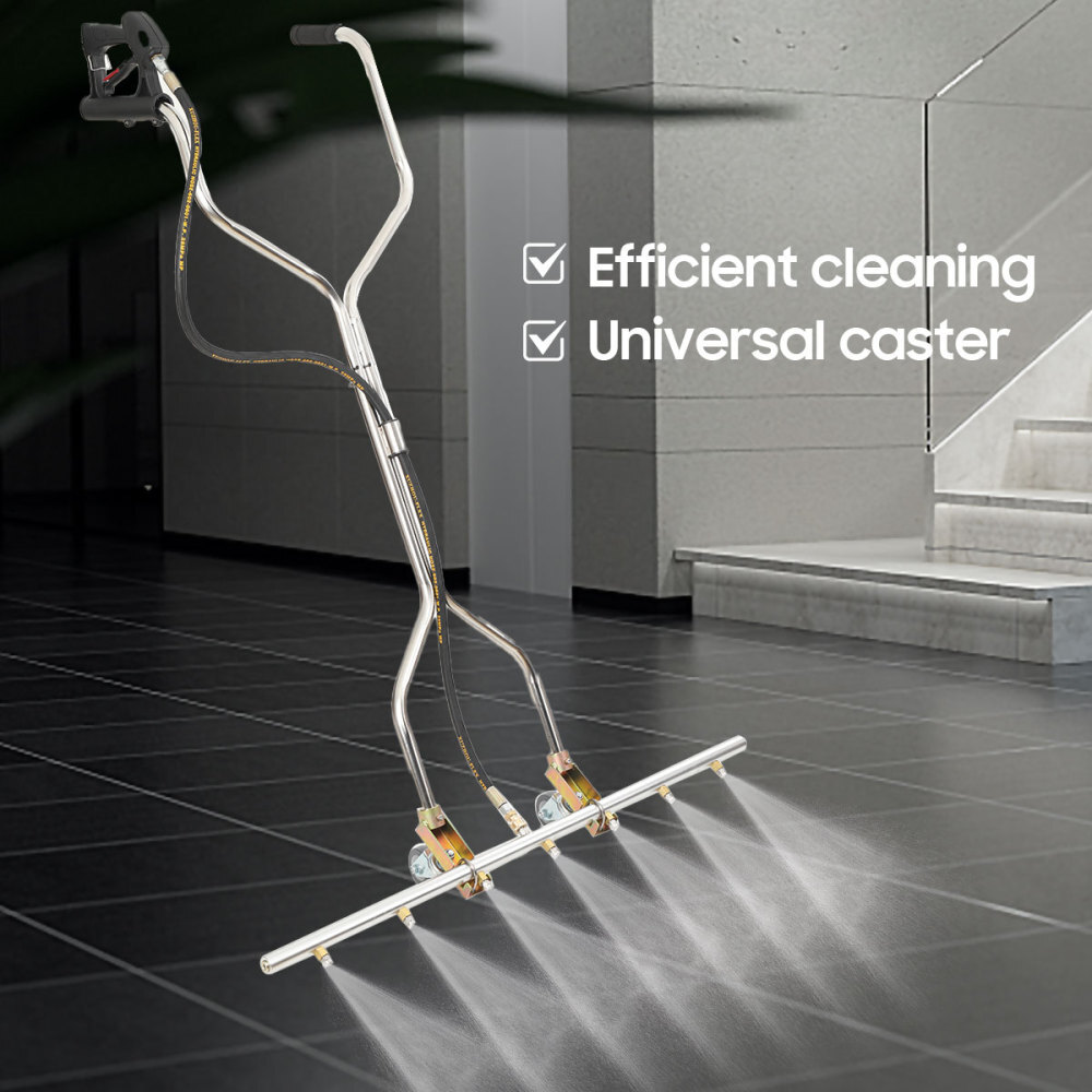 39” 5000PSI Pressure Washer Water Broom with 7 Nozzles For Hot & Cold Water