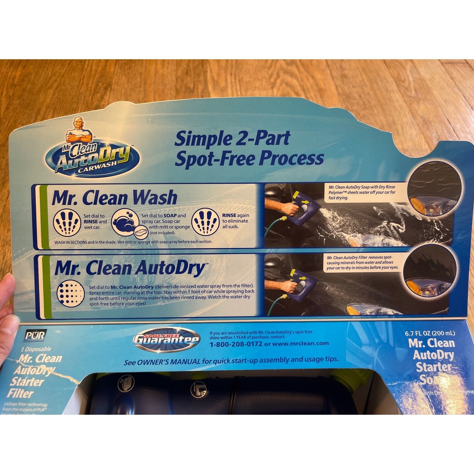 NEW Mr. Clean AutoDry Car Wash System Kit with Soap and PUR Filter Motor Trend