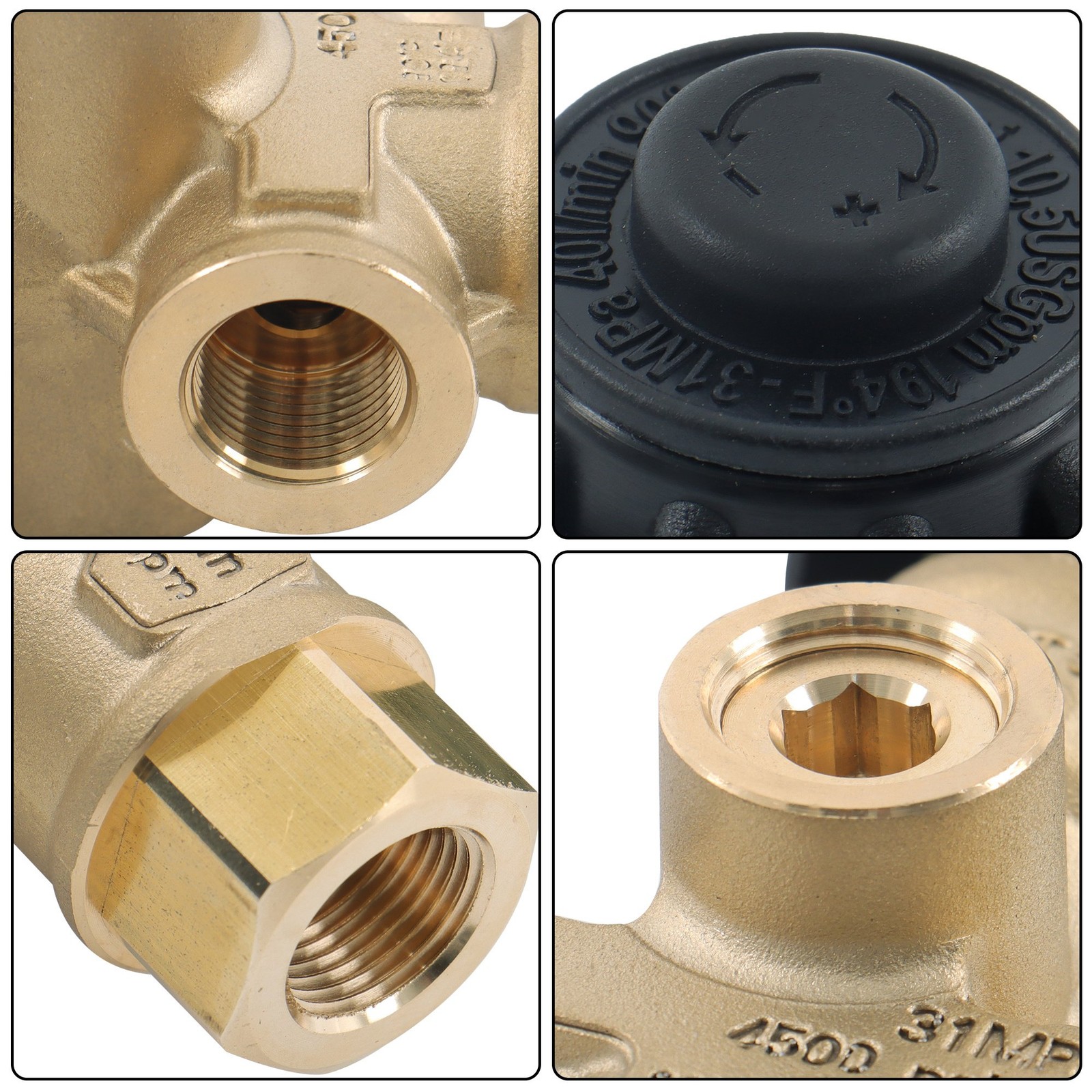 AR VRT3-310 Pressure Washer Pump 4350 PSI 8 GPM 3/8″ FNPT Unloader Valve