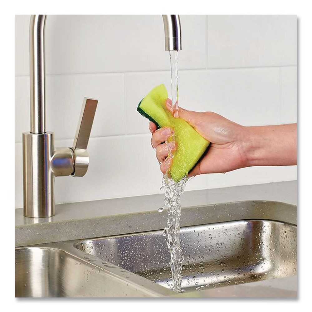 Brillo 21001 Estracell 4.9″ x 2.9″ Scrub Sponge – Yellow/Green (12/Carton) New