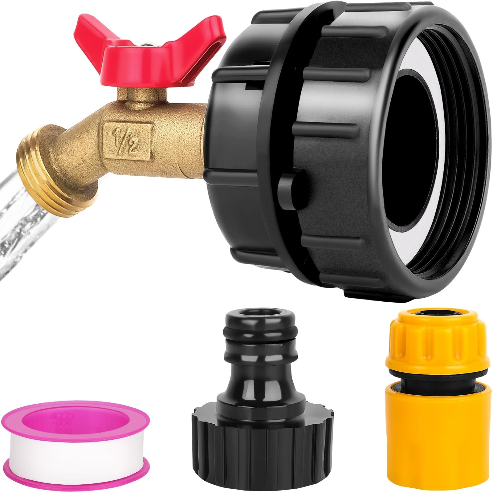 IBC Tote Adapter – 275-330 Gallon to 2.44 inches, Fine Thread
