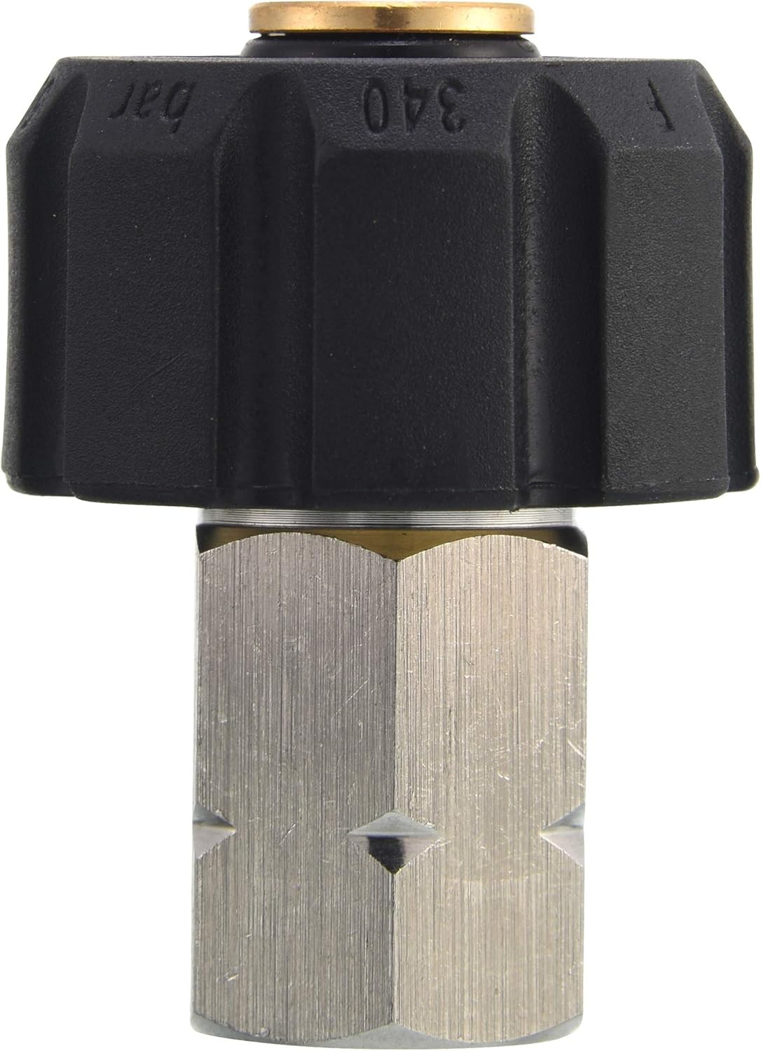Tool Daily Pressure Washer Adapter, M22 to 3/8, Black, Gold, Silver