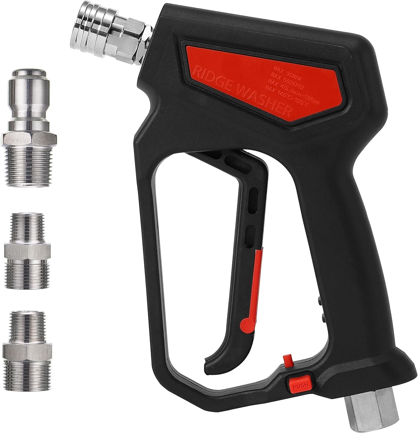 RIDGE WASHER Pressure Washer Gun 5000 PSI, 12 GPM, High Short Swivel
