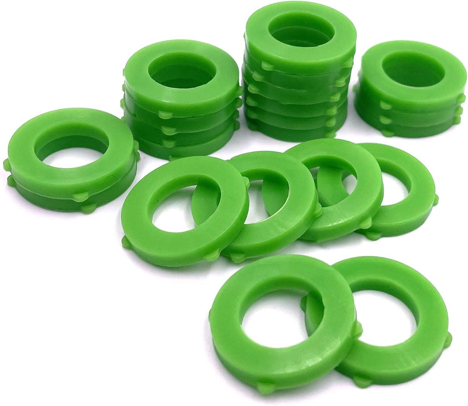 YANWOO 20Pcs Green Leak Preventing Silicone Washer Gasket for Standard 3/4″ Gard