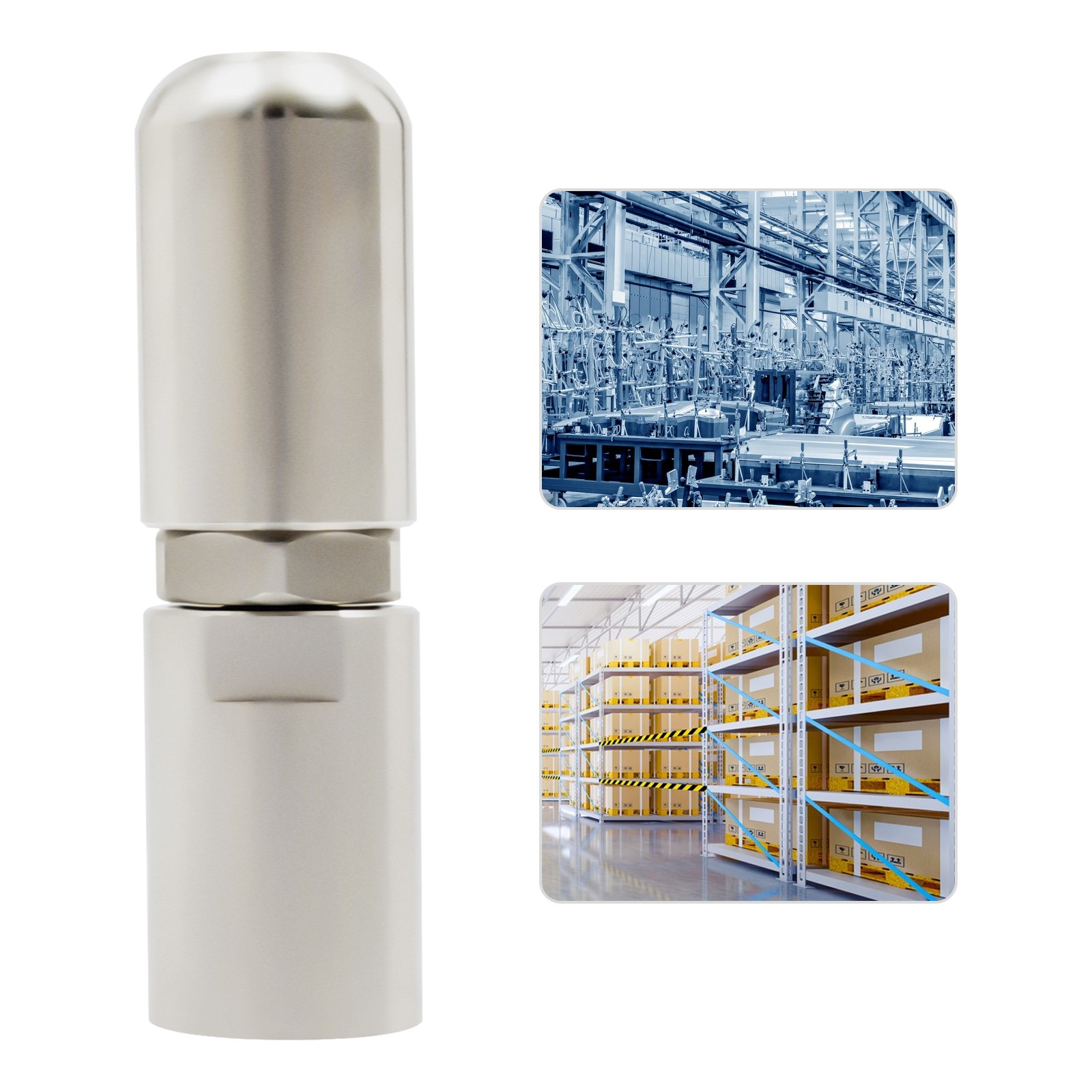 360° Rotating Stainless Steel Washing Nozzle, 1/2 In Thread Tank Cleaning Nozzle