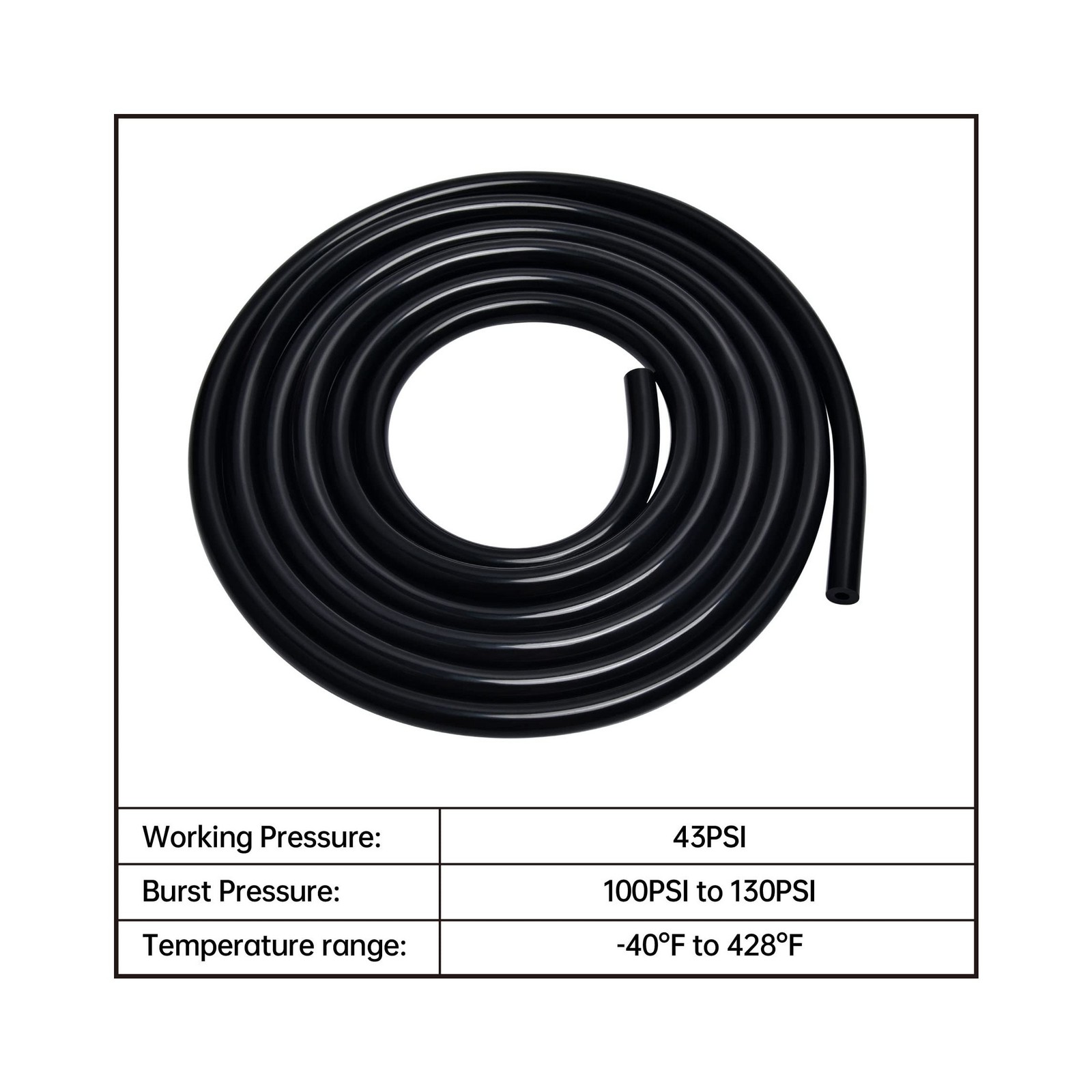 EVIL ENERGY 5/32 Silicone Vacuum Tubing Hose Line 10FT 130PSI Max Pressure Bl…
