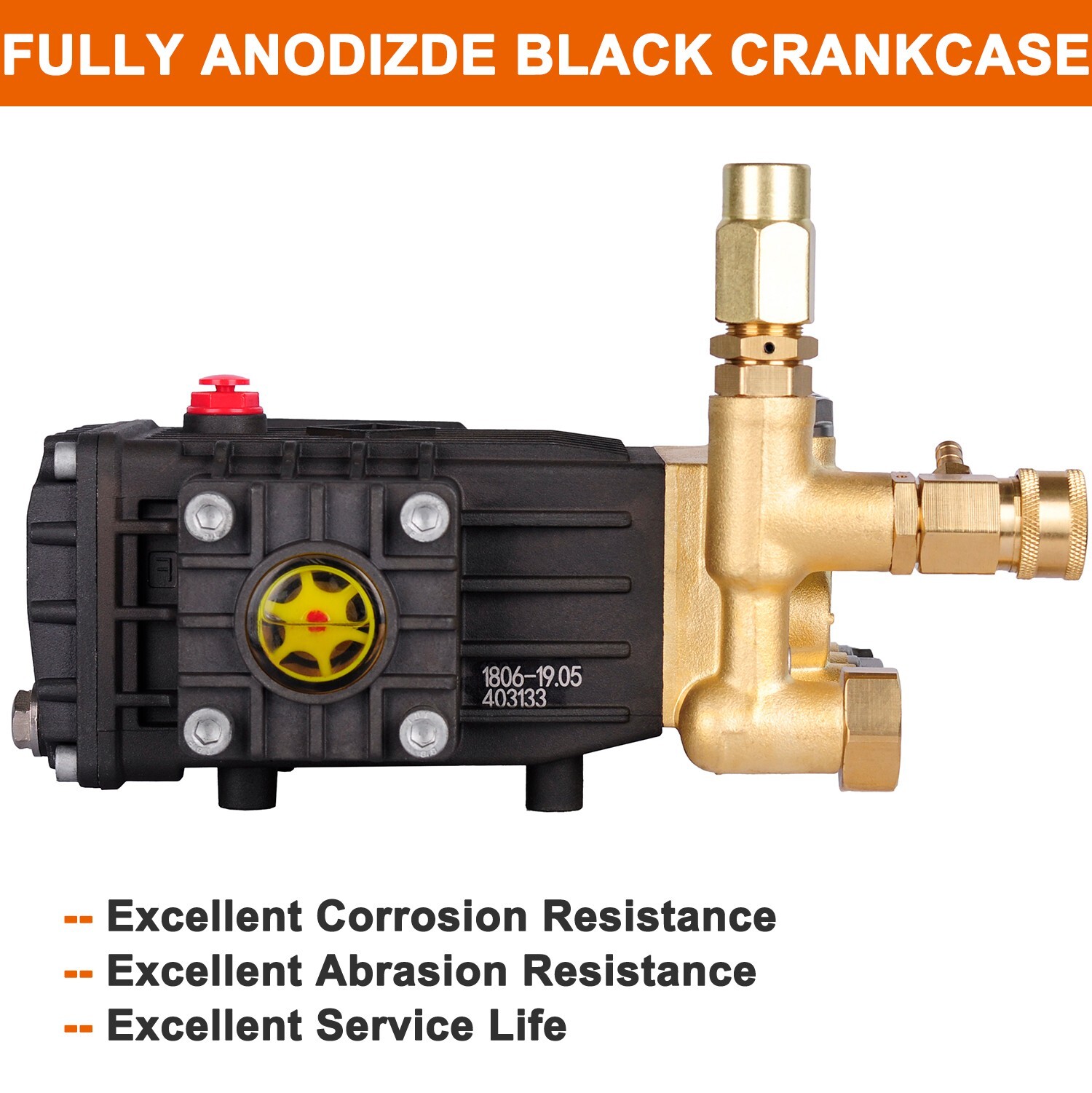Pressure Washer Pump Power Washer Pump 3/4″ Horizontal 3000 PSI 3.5 GPM