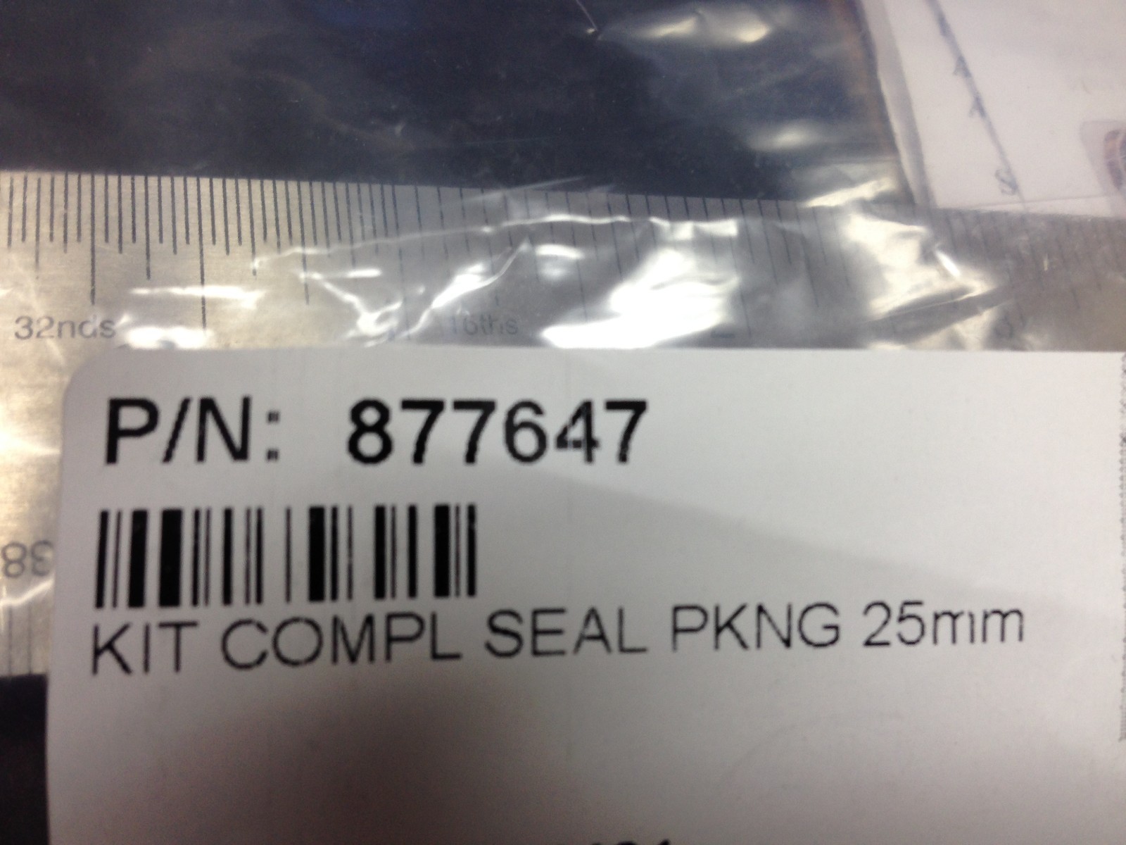 Hotsy Pressure Washer Part # 877647 25mm Complete Seal Kit , Hawk P/N : 87176050