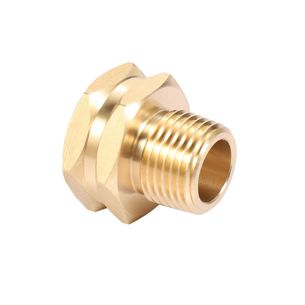 Garden Hose Adapter,3/4″GHT Female x 1/2″ NPT Male 1/2NPT, Brass