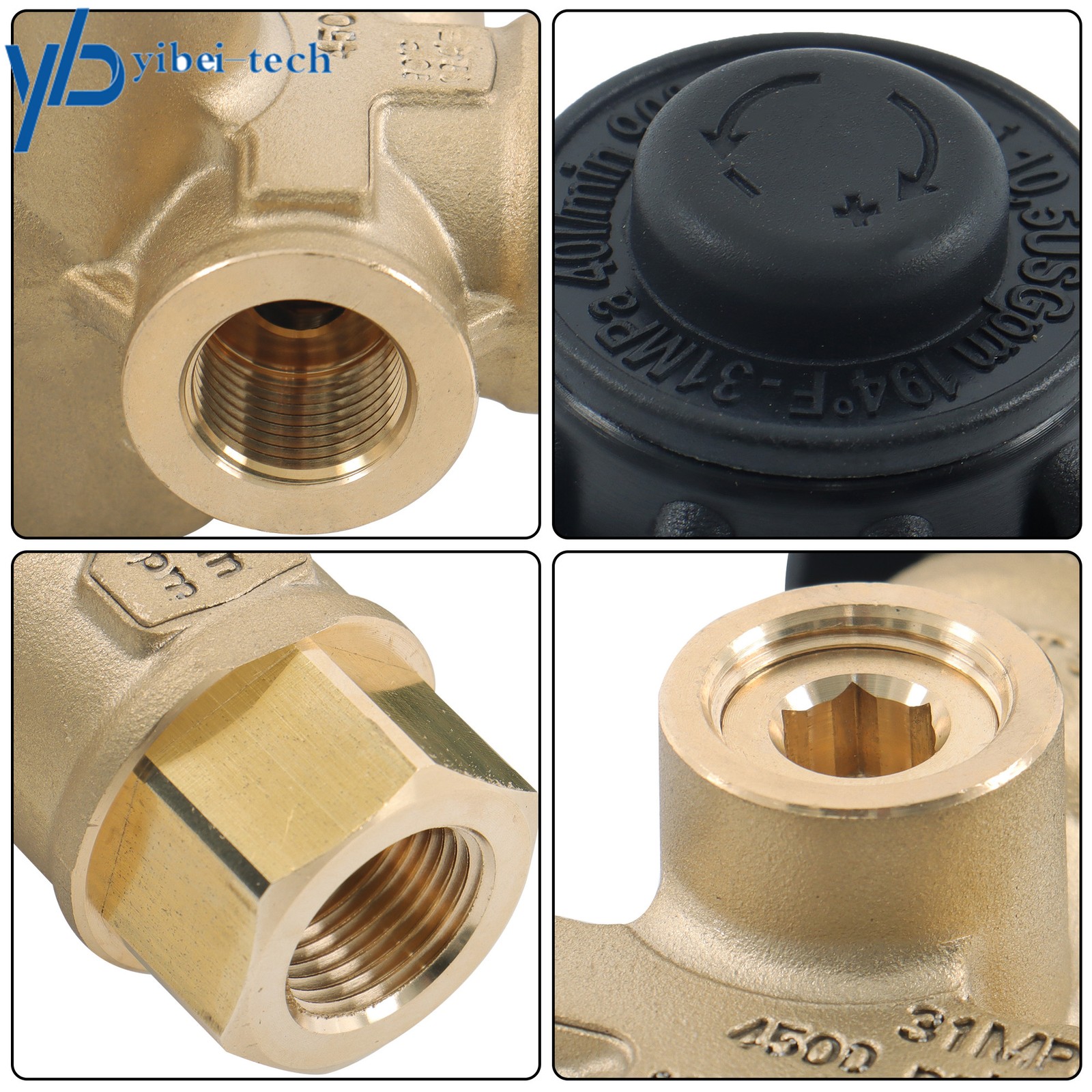 4350PSI 8GPM VRT3-310 AL607 Pressure Washer Regulator 3/8″ FNPT