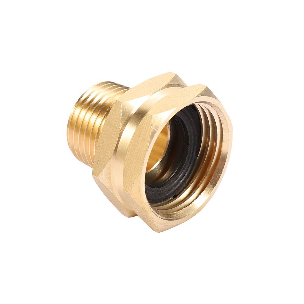 Garden Hose Adapter,3/4″GHT Female x 1/2″ NPT Male 1/2NPT, Brass