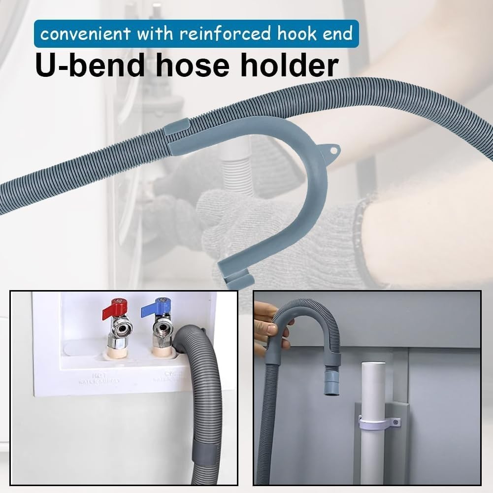 Universal Washing Machine Drain Hose Extension – 10 Ft Washer Discharge Hose