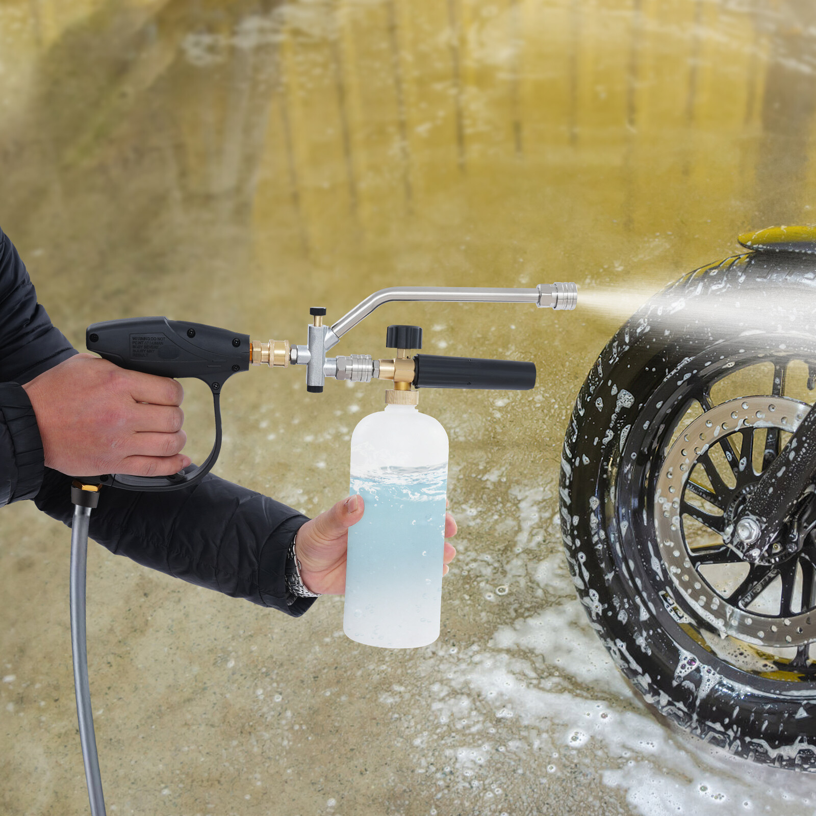 Pressure Washing Cleaning Gun w/ Replaceable Nozzle Pressure Washer Gun 2174PSI