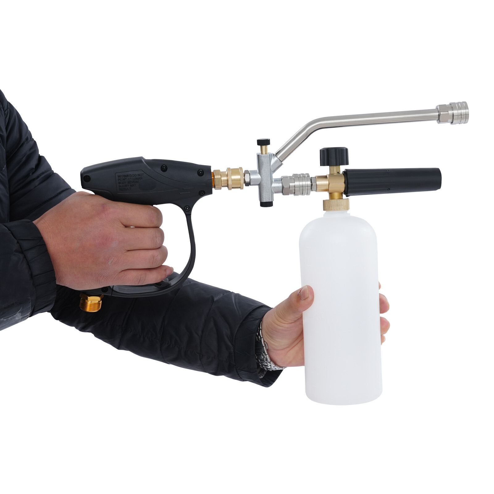 Washing Cleaning Gun w/ Replaceable Pressure Nozzle Pressure Washer Gun 2174PSI