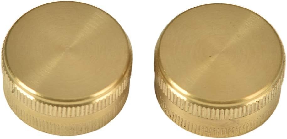 2 Pack 3/4″ Brass Garden Hose End Caps with Washers Female(2 Pack),