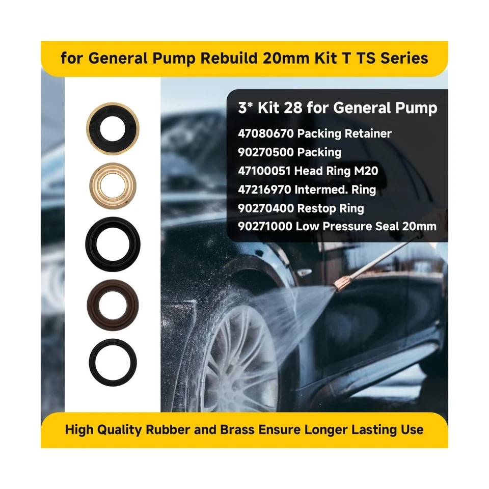 for General Pump Rebuild kit, Compatible with General Pump T/TS Series T1011 …