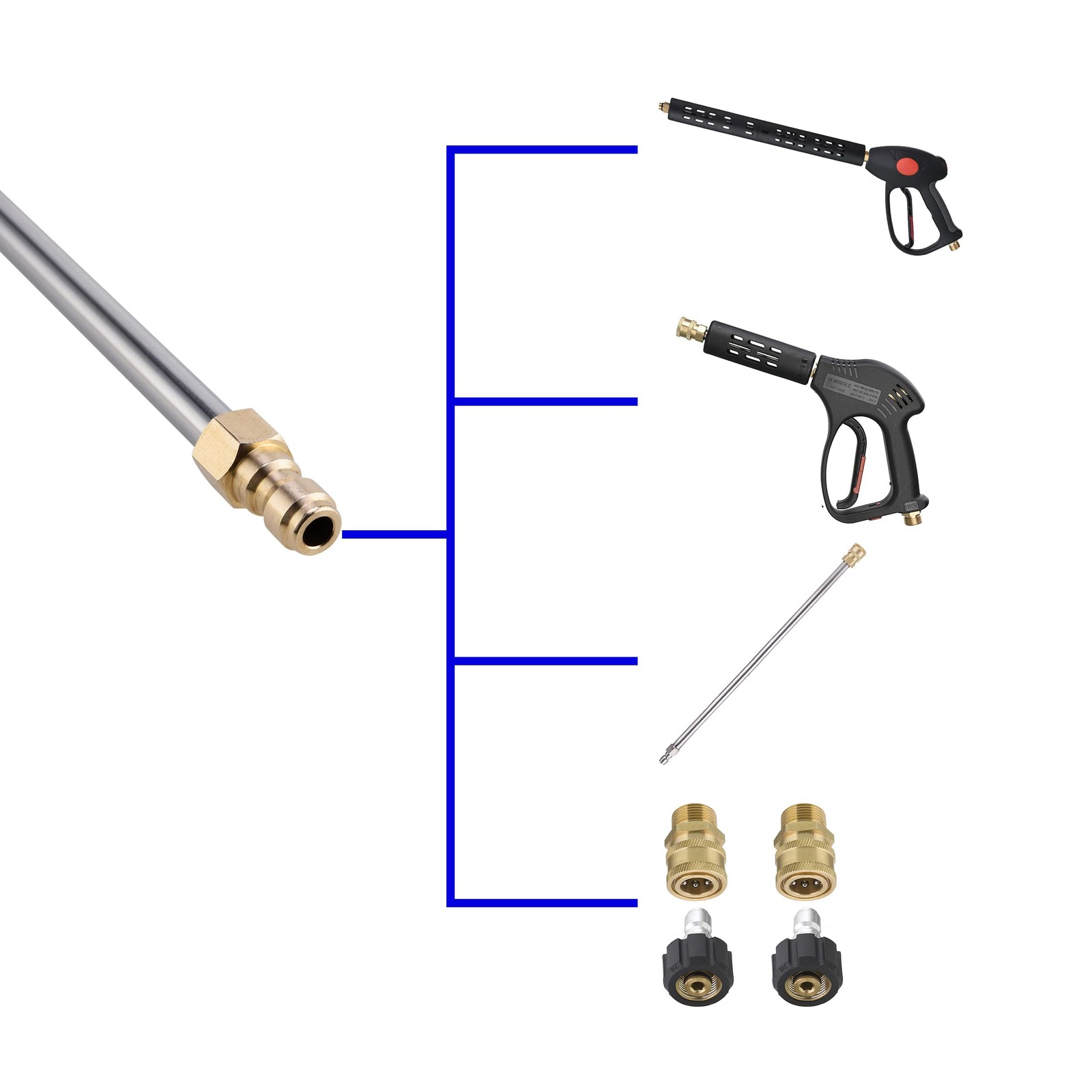 M MINGLE Stainless Steel Pressure Washer Gutter 13 Inch,