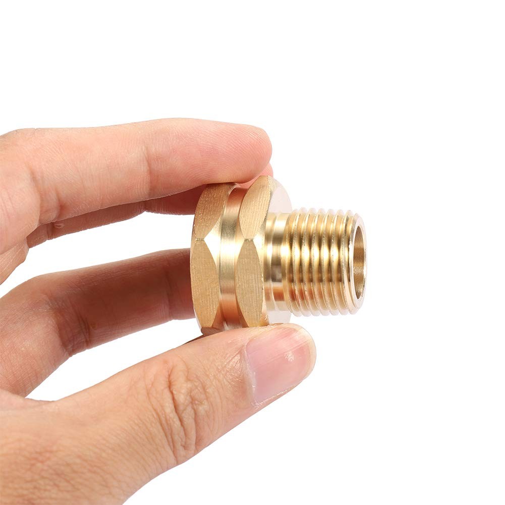 Garden Hose Adapter,3/4″GHT Female x 1/2″ NPT Male 1/2NPT, Brass