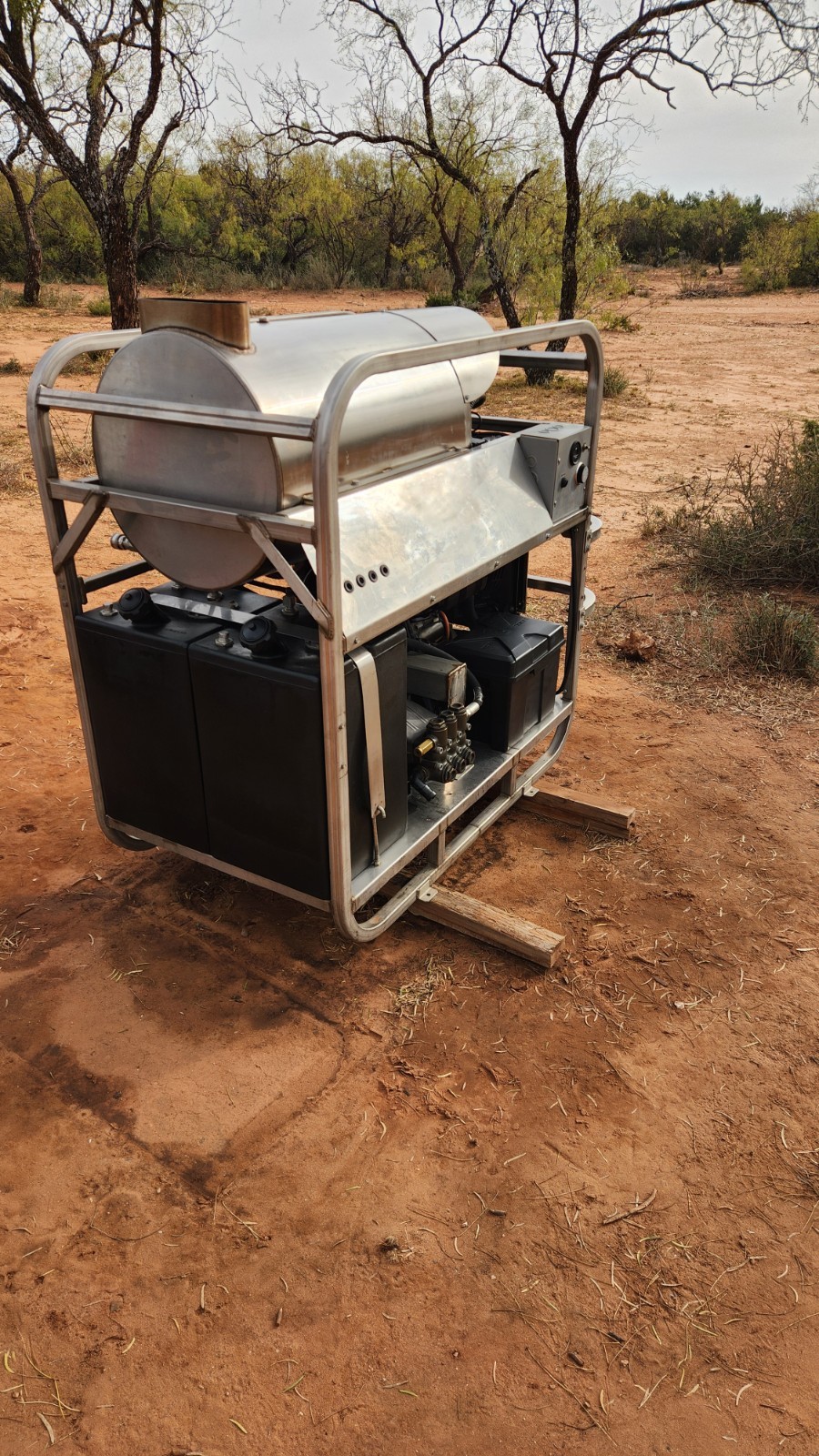 Industrial Hotwater Pressure Washer- Diesel Engine & Burner *Low Hour Machine