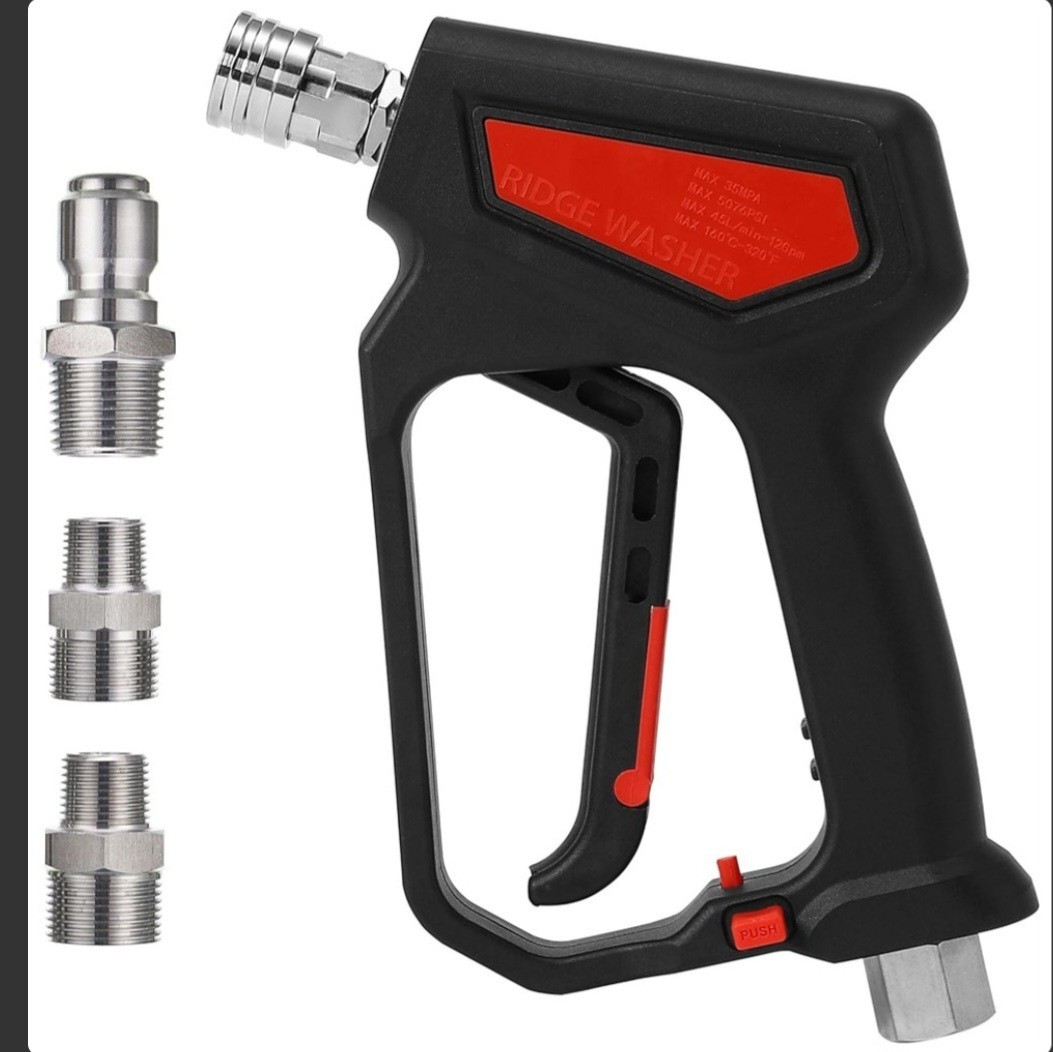 RIDGE WASHER Pressure Washer Gun 5000 PSI, 12 GPM, High Pressure Spray Gun with