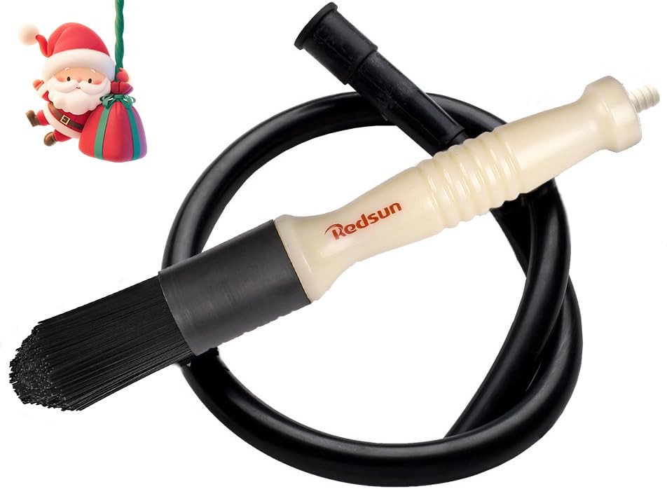 Flow-Thru Parts Washer Brush Cleaning Brush(3.6 Ounce,10.62 Inch) White