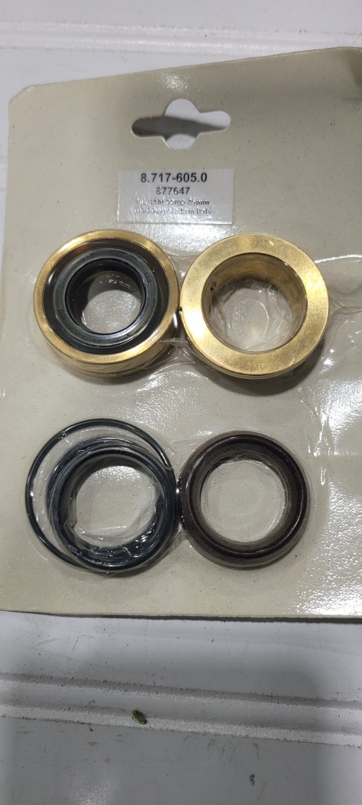 Hotsy Pump V-Seal Kit 25mm complete kit, 8.717-605.0 alt: 87176050 and 877647