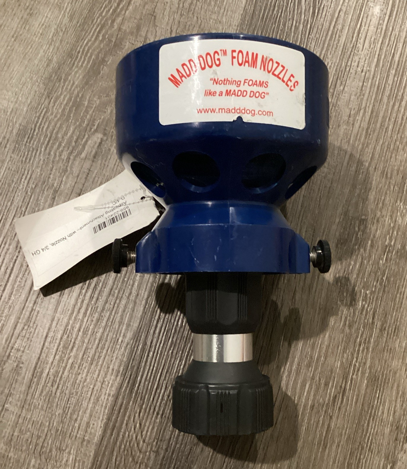 Maddog Foam Nozzle Aspirating Attachment 3/4in Inlet D-4/C 5000psi 859-22401