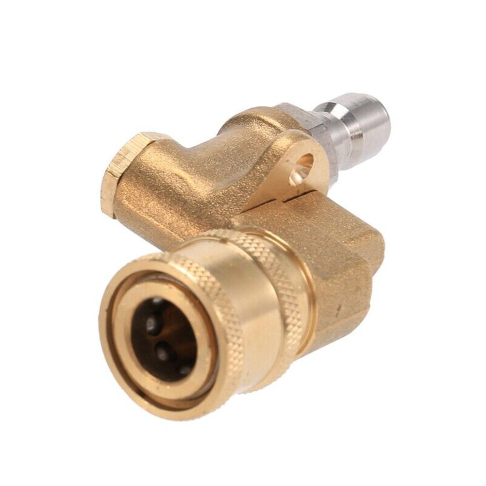 Rotary Coupler 1/4 Inch 4500 PSI Brass Cleaning Tool Nozzle Stainless Steel