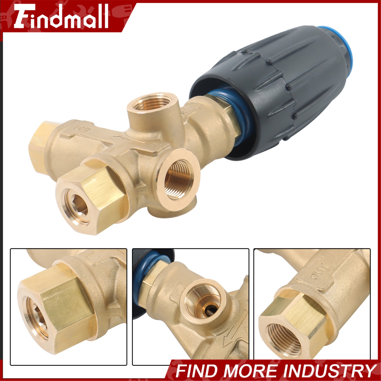 Findmall Unloader Valve VRT3-250 Annovi Reverberi AR 8GPM Pressure Washer Pump