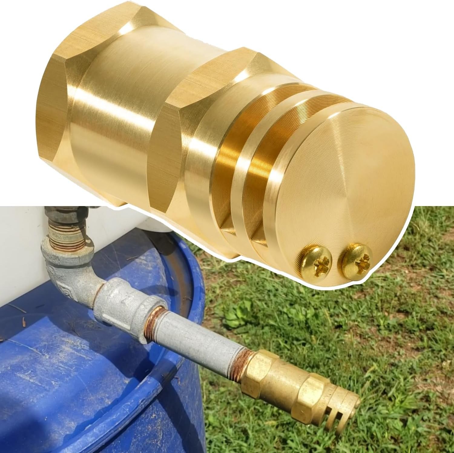 Boomless Spray Nozzle 1/2″ FPT #10 Orifices (90° and 180° Caps) 4.2 GPM #6541-1