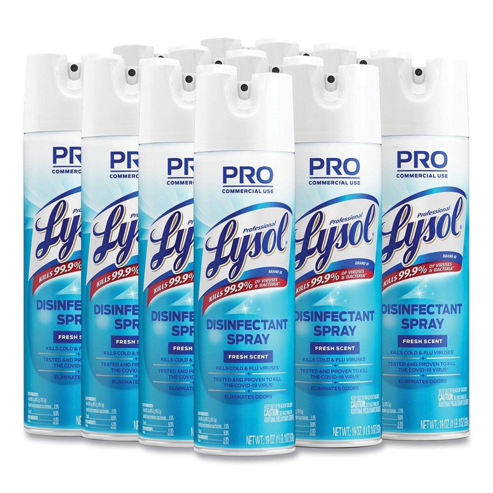 Professional LYSOL Brand 04675CT 19 oz. Aerosol Spray – Fresh Scent (12/CT) New