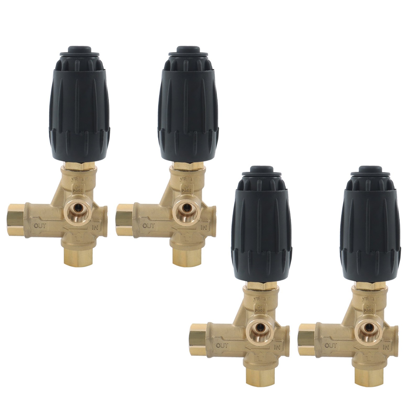 4 Pcs AR VRT3-310 Pressure Washer Pump 4350PSI 8GPM 3/8″ FNPT Unloader Valve
