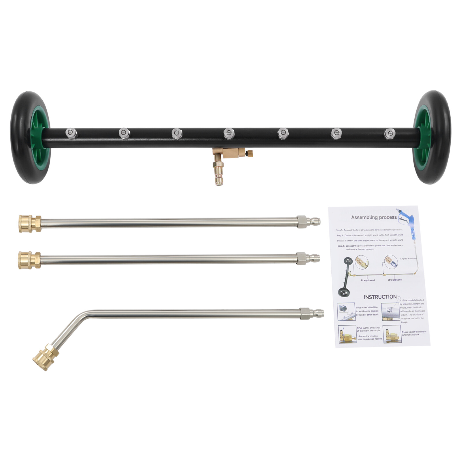 2-In-1 Pressure Washer 1500-4000PSI Attachment Water Broom Pressure Washer