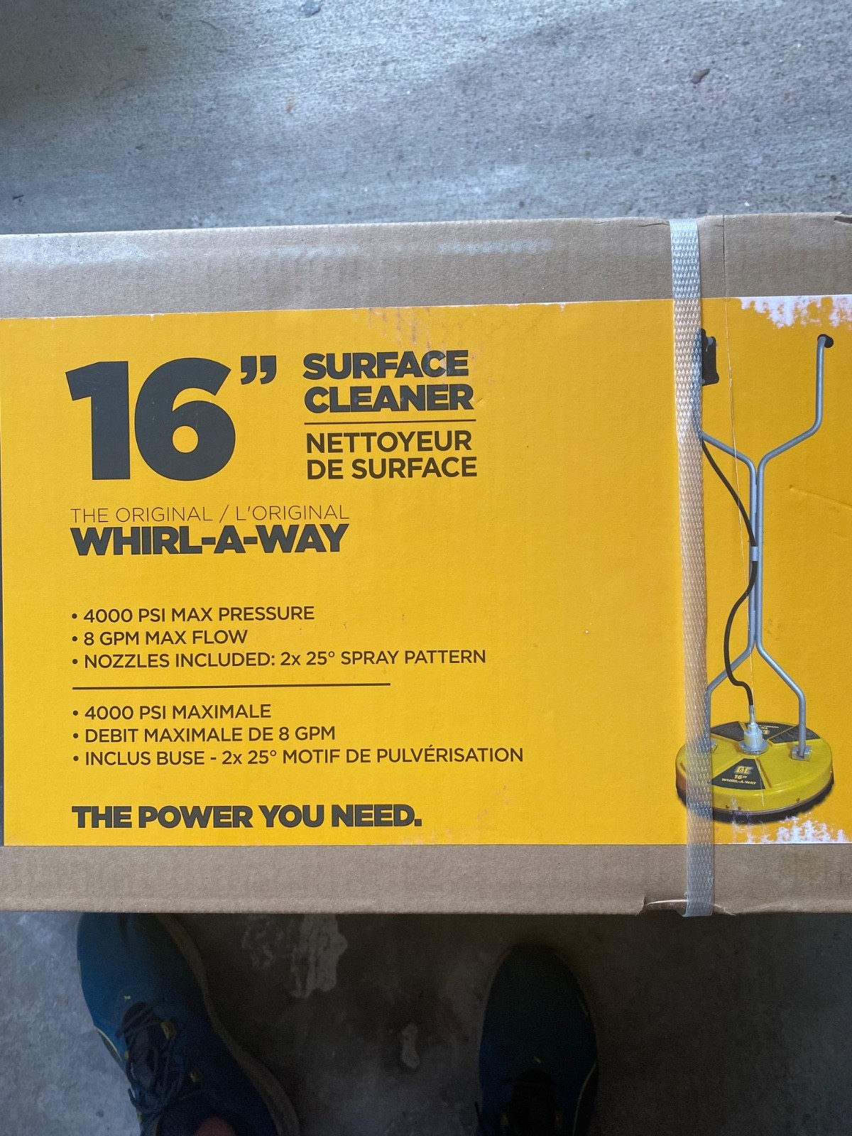 BE Whirl-A-Way Surface Cleaner 16″ Concrete Cleaner 85.403.003