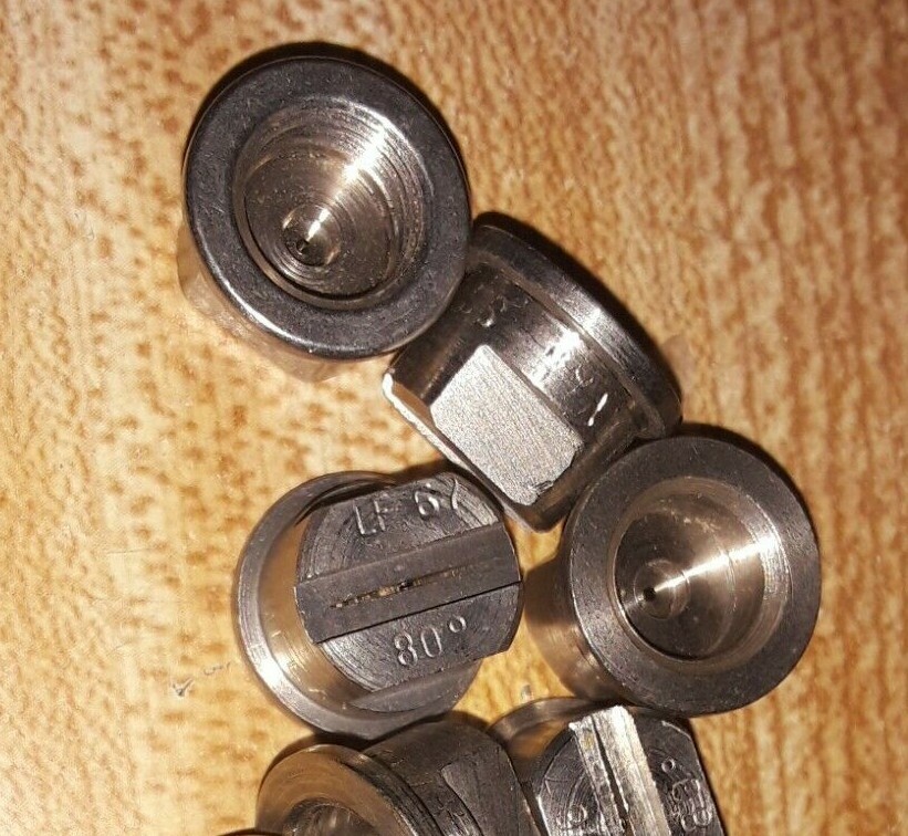 10 Delavan LF.67SS 80 Degree Fan Spray Nozzle Tip LF Series Stainless EXTRA FINE