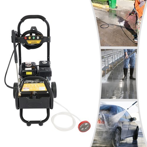 7HP Gasoline Manual High Pressure Washer Gasoline Washer w/ Hose 3400RPM 2200PSI