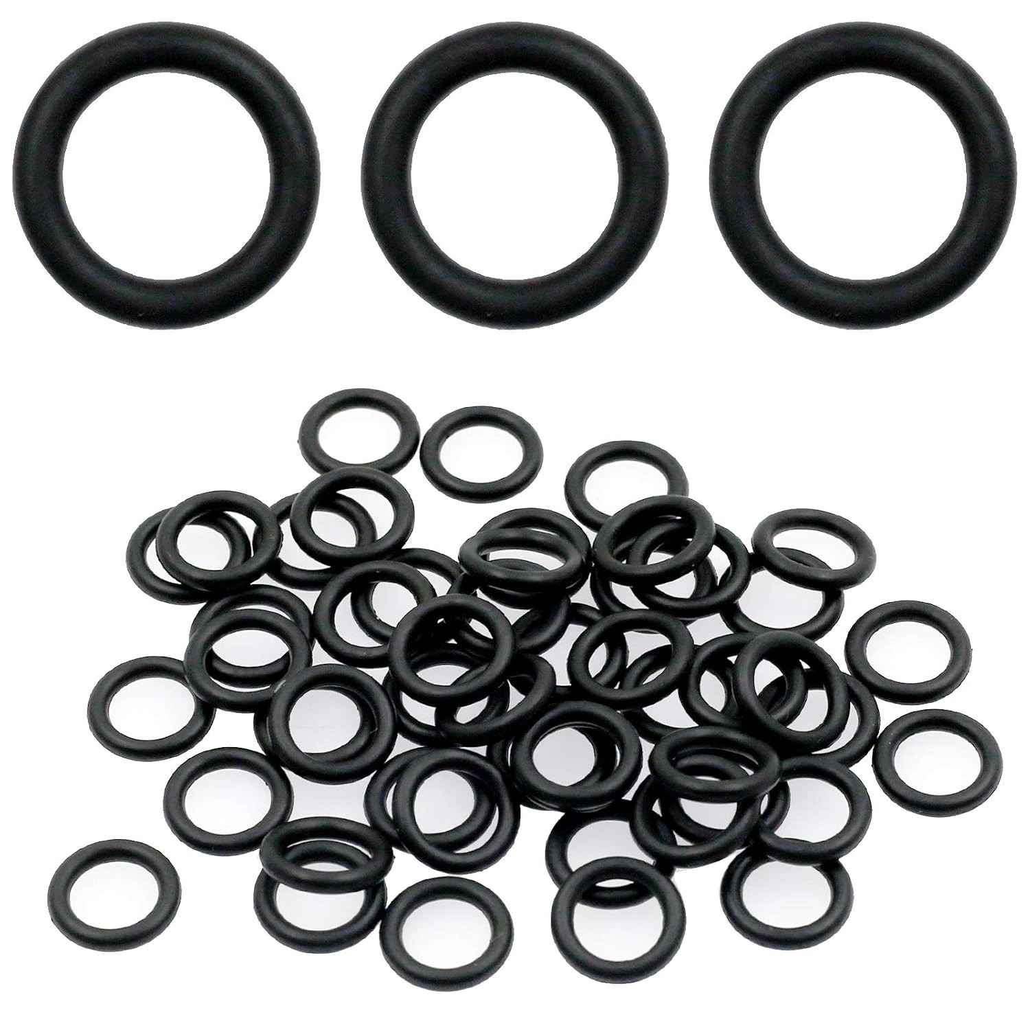 50Pcs Power Pressure Washer O Rings for 1/4 Inch M22 Quick Connect black