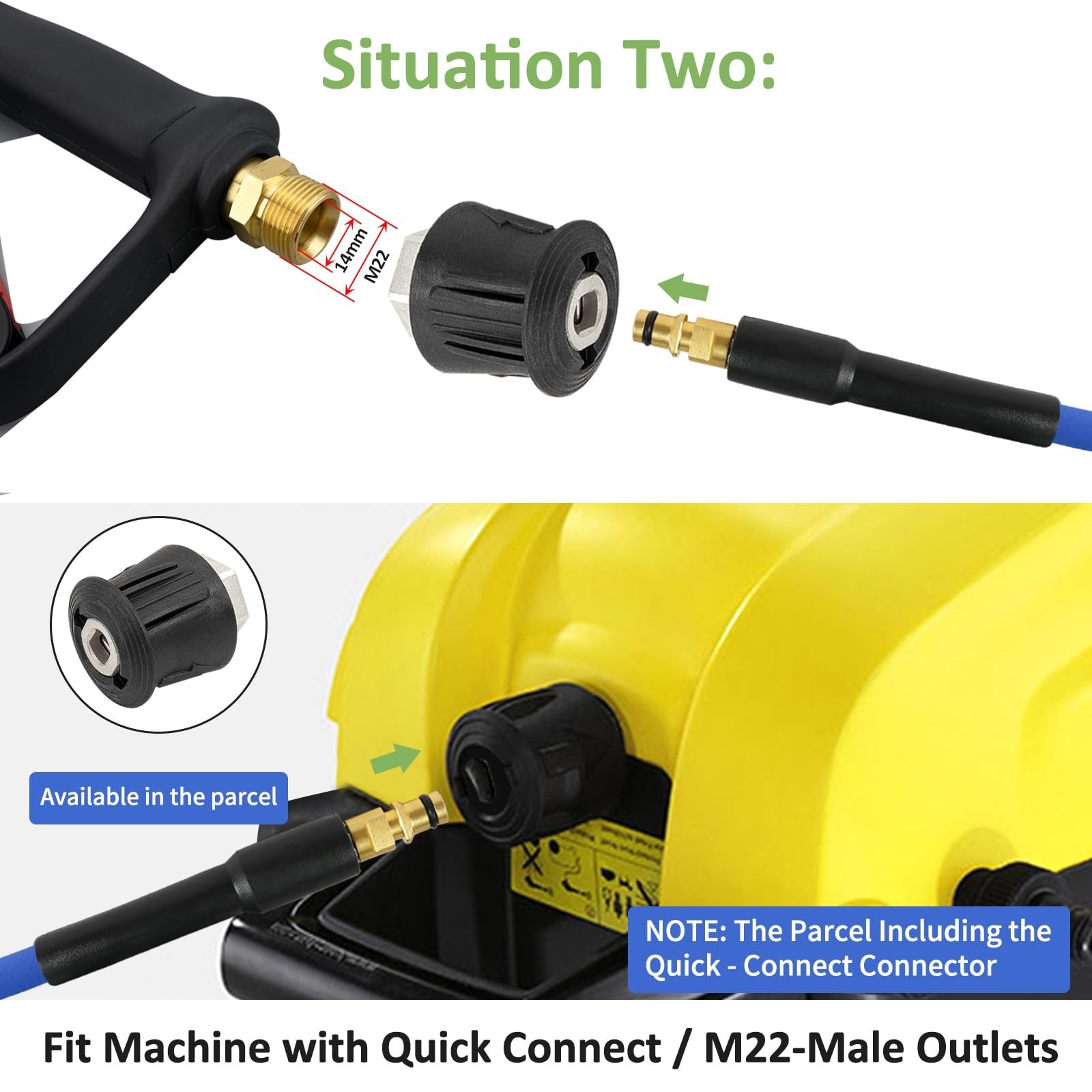 Pressure Washer Replacement Hose Super Flexible Hose 32ft, 3200 PSI Kink Resi…
