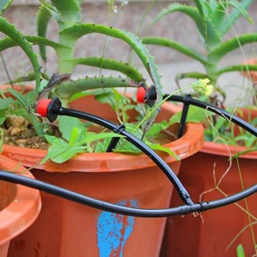 Kalolary 100pc 1/4″ Barbed Tee Connectors 4/7mm Drip Irrigation Joint FROM USA