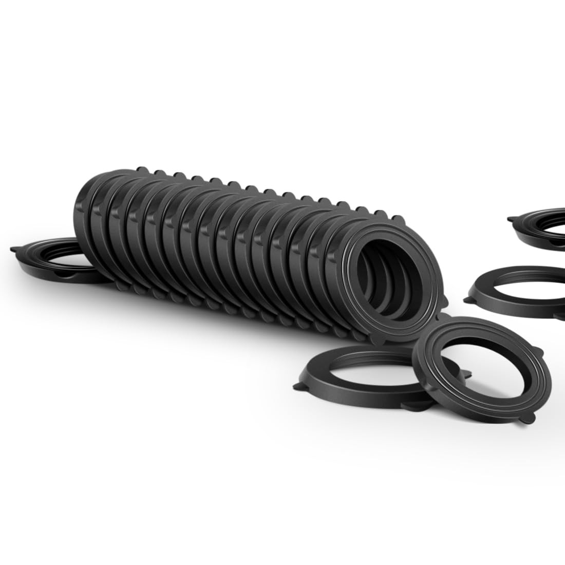 Garden Hose Washers Rubber Seals, Fit All Standard 3/4-inch, Black