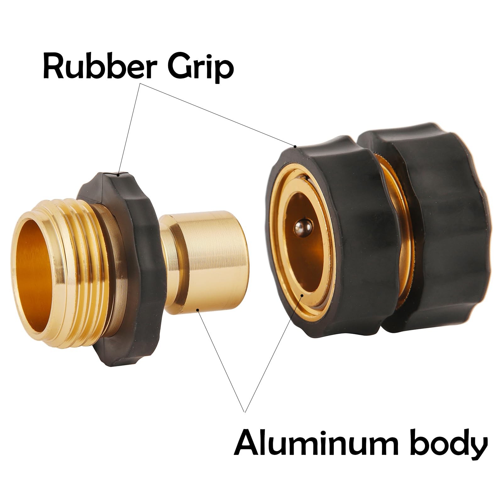BILAL 6 Set Quick Connect Hose Fittings for Garden 3/4 Inch, 6