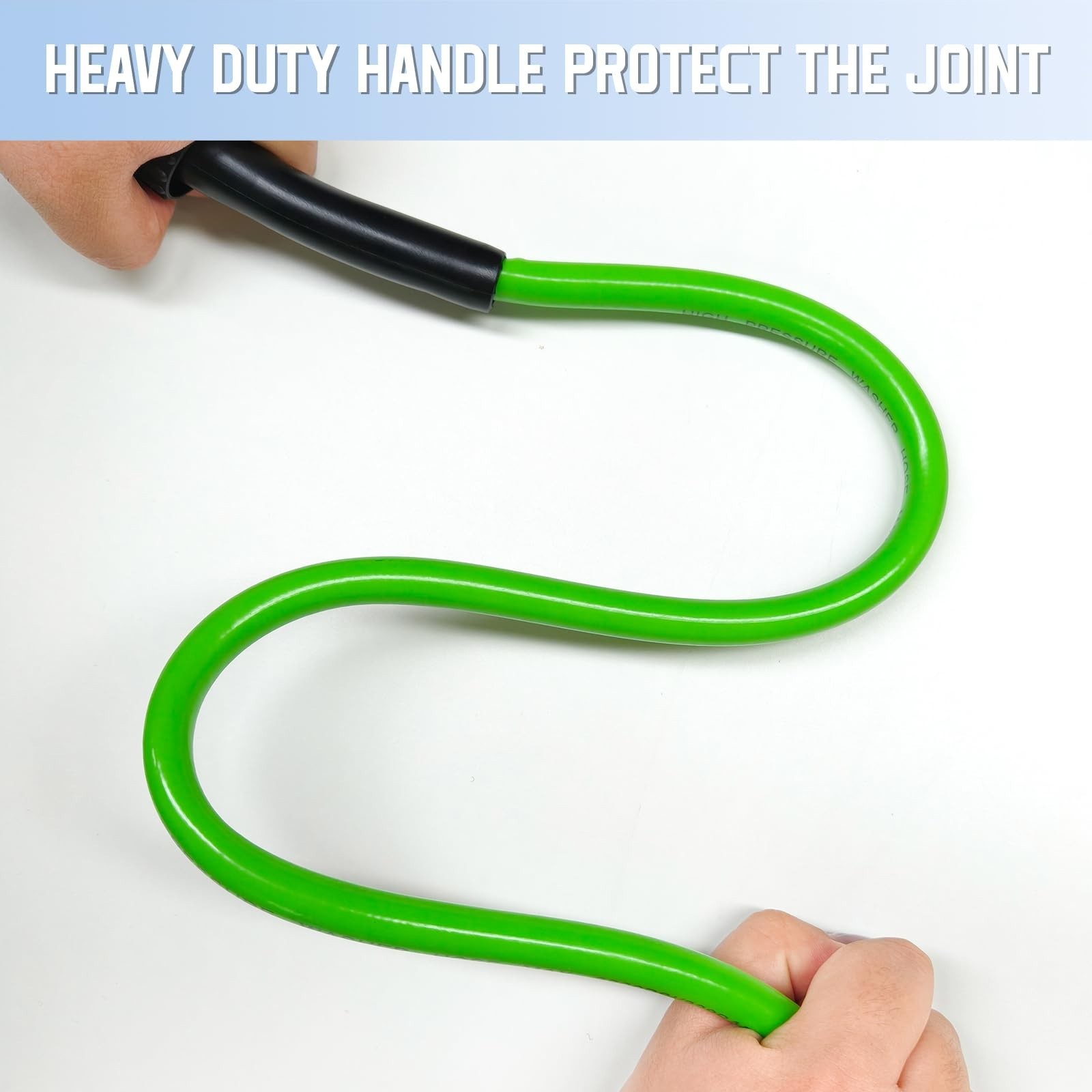 PVC Pressure Washer Hose 25 FT x 1/4″, Kink Resistant Power Washer Hose, High…