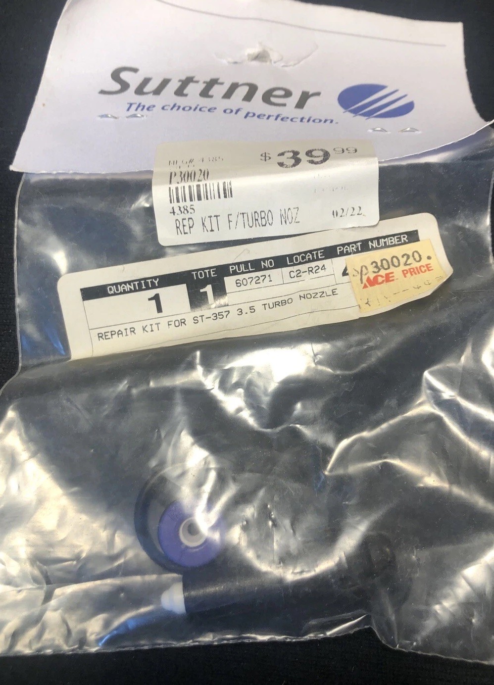 Suttner Repair kit Turbo NOZZLE Pressure Washer ST-357 3.5 4385 Germany NOS!