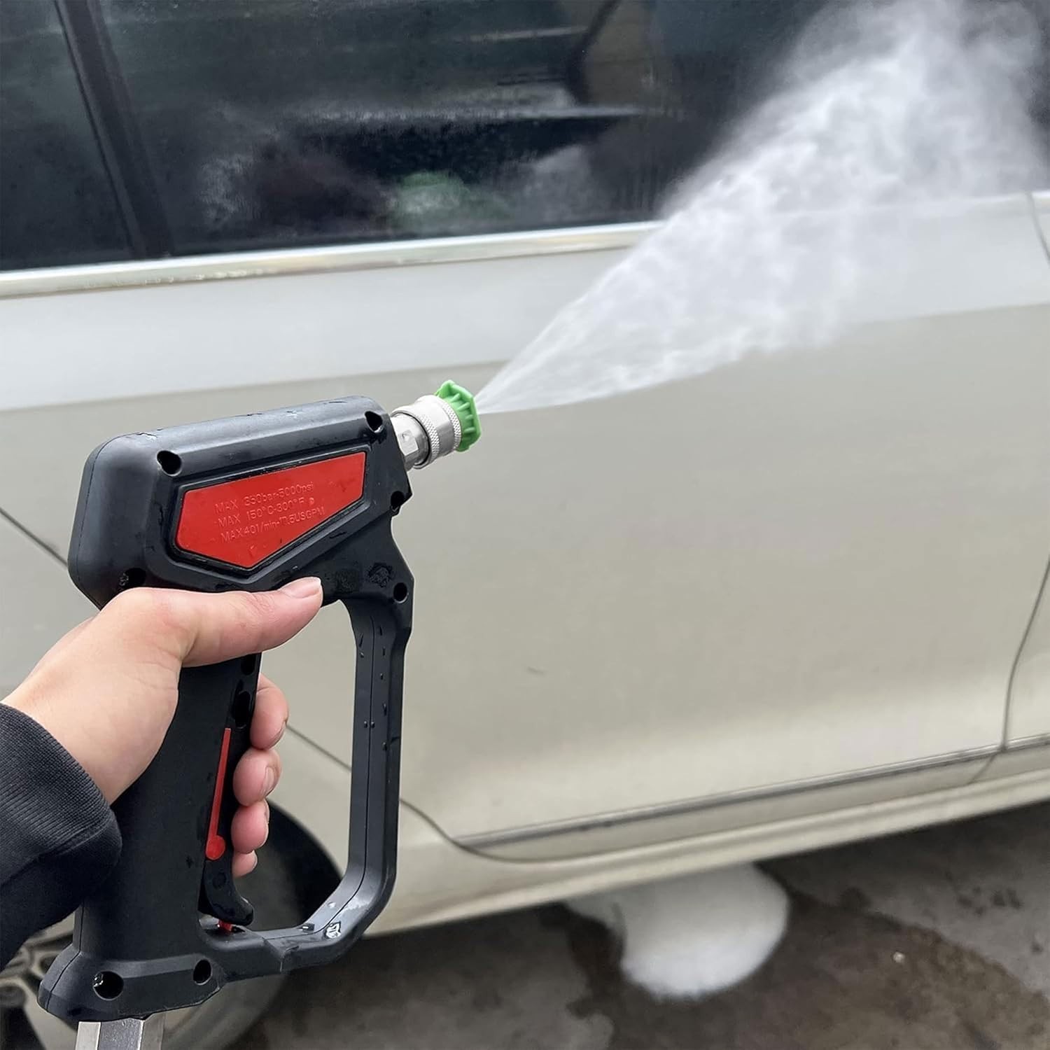 RIDGE WASHER Pressure Washer Gun 5000 PSI, 12 GPM, Short Swivel, Black