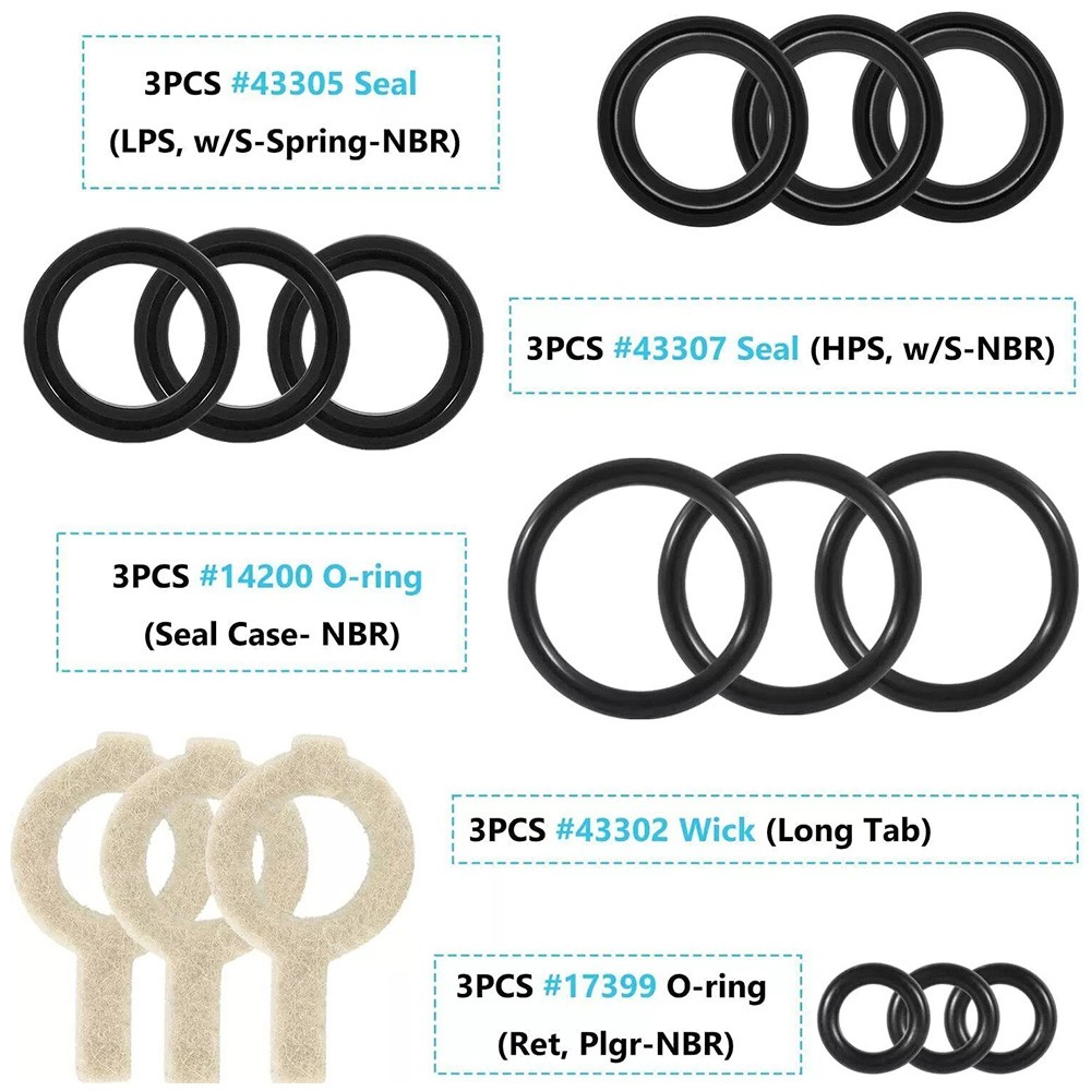 For CAT Pump 310W 340W 350B 350W Seal Kit 30623 Plunger Pump#